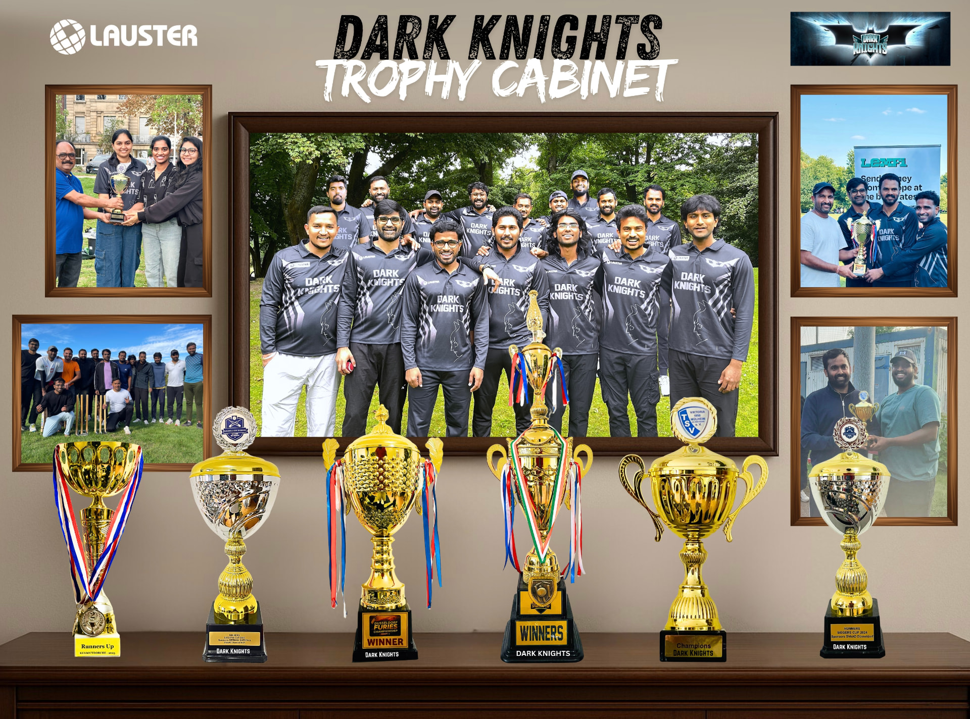 The Dark Knights trophy cabinet